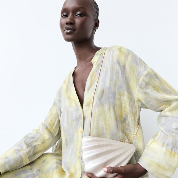 ZARA FAUX PEARL BOX BAG - Picture 2 of 8